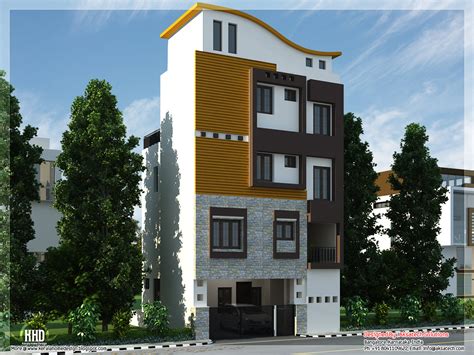 1250 sq.feet ( land 25'x 50') no. Front Elevation Of Small Houses - Elegance Dream Home Design