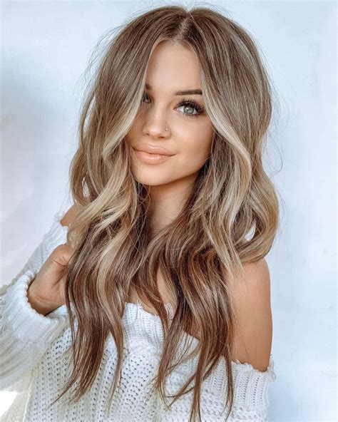 Light Brown Hair Color With Highlights Hairstyle Ideas