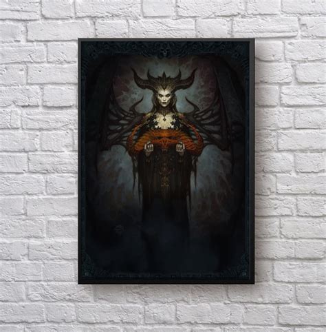 Diablo 4 Hd Poster Game Poster Canvas Poster Mural Art Etsy