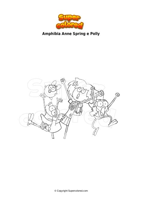 Coloring Page Amphibia Anne Spring E Polly Supercolored