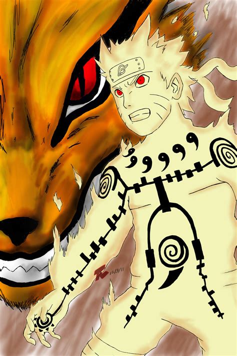 Nine Tails Chakra Naruto By Tlcreate On Deviantart