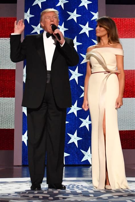 Melania Trumps Inaugural Dress At Smithsonian Museum Popsugar