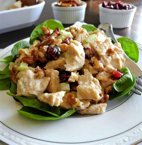 Paleo Turkey Cranberry Salad With Pecans