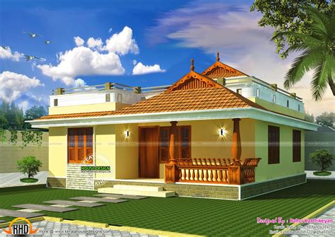 Neat And Simple Small House Plan Kerala Home Design And Floor