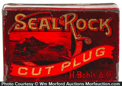 Seal Rock Tobacco Tin Antique Advertising