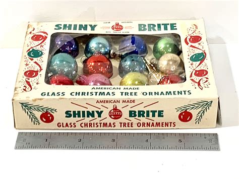 Vintage S Shiny Brite Ornaments Mercury Glass Etsy Glass