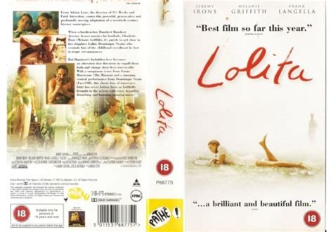 Lolita 1997 On Pathe Video United Kingdom Vhs Videotape