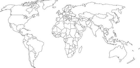 World Map Colour In World Map Outline World Map Printable Blank