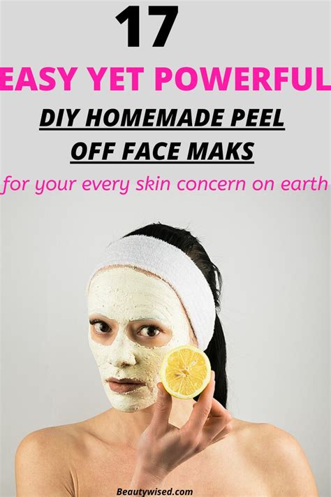 Diy Peel Off Face Masks For Blackheads Whiteheads Acne Pimples