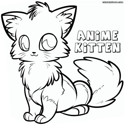 Anime Kitten Coloring Pages Coloring Pages To Download And Print