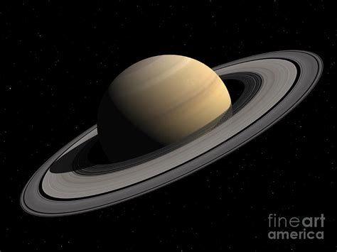 Artists Concept Of Saturn Digital Art By Walter Myers Fine Art America