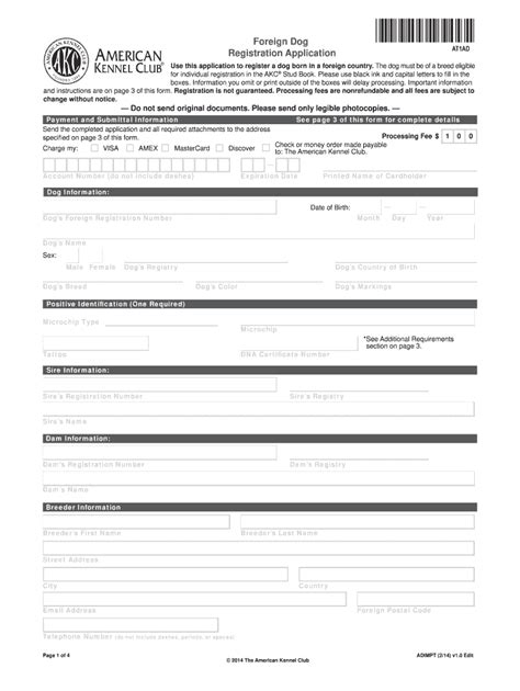 Fci Dog Registration Form Fill Out And Sign Online Dochub