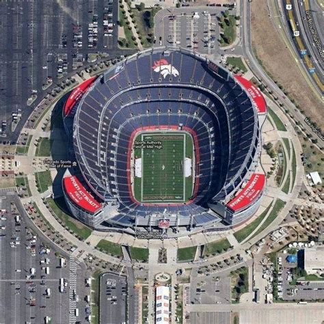 Aerial View Sports Authority Field At Mile High Stadium Denver