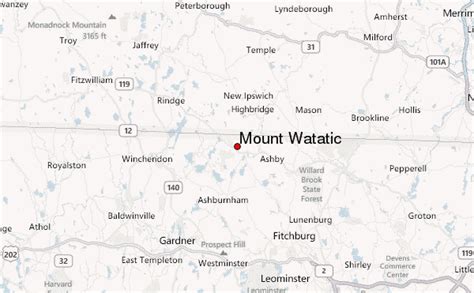 Mount Watatic Trail Map World Map