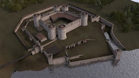 Let's build a castle ::: rhuddlan castle reconstruction | Castle, Castle layout ...