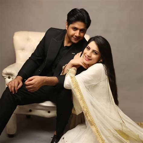 Neelam Muneer And Imran Ashraf On The Set Of Their Drama Kahin Deep