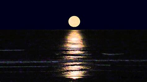 Relaxing Moon Set Over Ocean Beach With Surf Sounds 1 Hour Newport