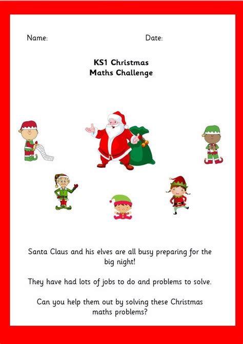 Eyfs Ks1ks2 Sen Christmas Maths Sats Worksheets Teaching Resources