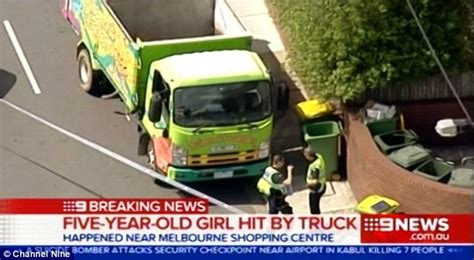 melbourne four year old girl fighting for life after being hit by truck daily mail online