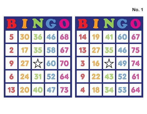 Free Printable Bingo Cards 2 Per Page Free Printable Blank Bingo