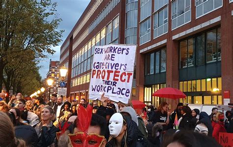 sex workers in amsterdam protest relocation of iconic red light district the gaze