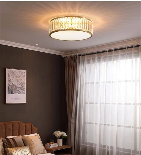 Can you put a normal light fixture through a suspended ceiling? Luxury Foyer Parlor Led Crystal ceiling light fixtures ...
