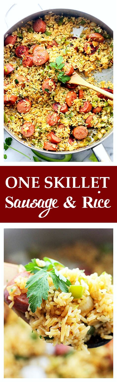 The recipe above is for traditional summer sausage. One-Skillet Sausage and Rice - Easy, 30-minute, one-skillet meal with smoked turkey sausage ...