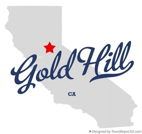 Map Of Gold Hill Ca California