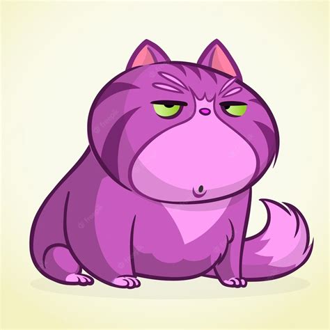 Premium Vector Cute Cartoon Cat Vector Illustration