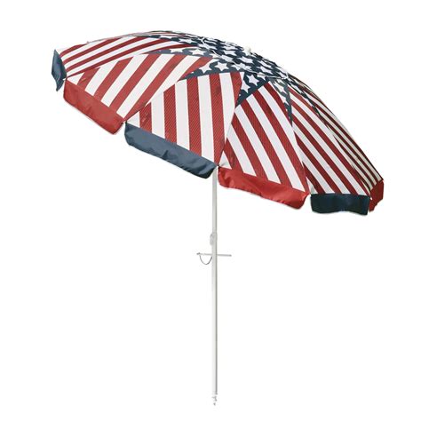 Yescom 8 Ft Outdoor Beach Umbrella Us Flag Uv Protection Sunshade Tilt