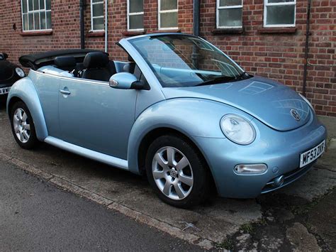 2003 Volkswagen Beetle Blue 20 Se Convertible Light Blue Full Black