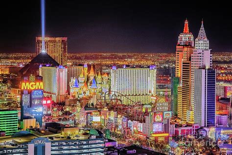 Las Vegas Night Skyline Photograph By Linda Arnado Fine Art America