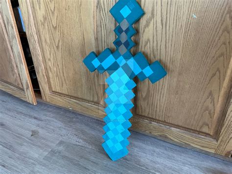 Minecraft Foam Diamond Sword By Tamthelucario448 On Deviantart