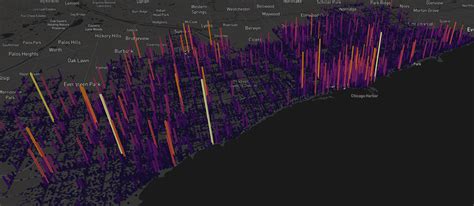 Chicago Traffic Accidents 3d Heat Map
