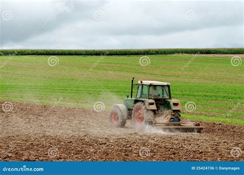 Tractor Stock Photo Image Of Agricultural Plow Farm 25424736