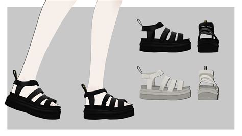 Mmdxdl Sims 4 Dr Martens Blaire Sandals By 8tuesday8 On Deviantart