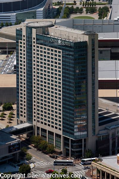 Aerial Photograph Of The Omni Hotel Atlanta Georgia Aerial Archives