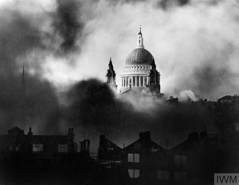 St Pauls Cathedral Seen Through Smoke Caused By A Bombing Raid On