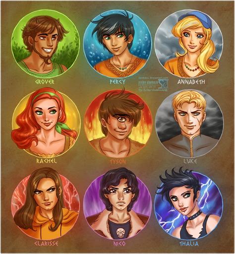 Some Of The Characters In The Series Percy Jackson Cast Percy Jackson Books Percy Jackson