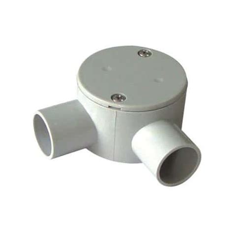 20 mm pvc junction box 2 way white dd 1000363 for sale