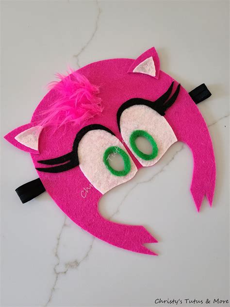 Amy Rose Maskhedgehog Facegirl Hedgehog Costumepink Etsy Canada