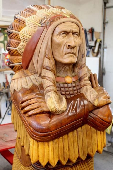 Wooden Indian Statue 6 Wood American Indian Cigar Store Etsy In 2021 Cigar Store Indian