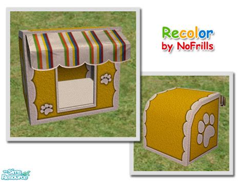 The Sims Resource Pet House With Awning Rc10