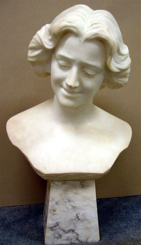 Carved Marble Sculpture Bust Of A Woman Early 20th Century Marble