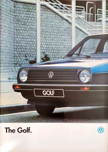 Vw Volkswagen Golf Mk2 Brochure 1986 801 Picclick