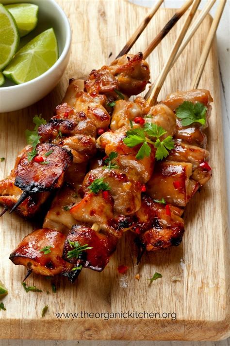 Lime Chili Chicken Skewers The Organic Kitchen Blog And Tutorials