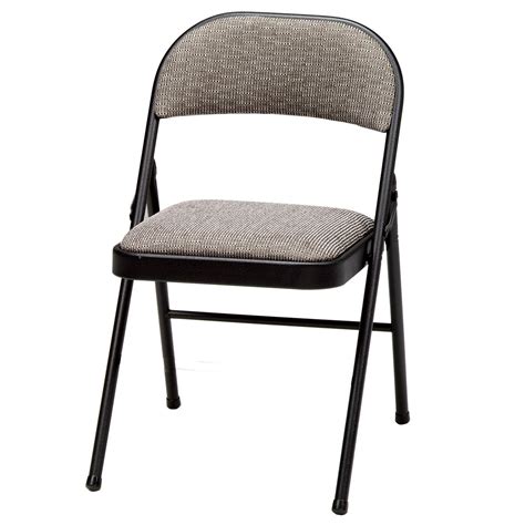 Meco Sudden Comfort Deluxe Double Padded Folding Chair Black