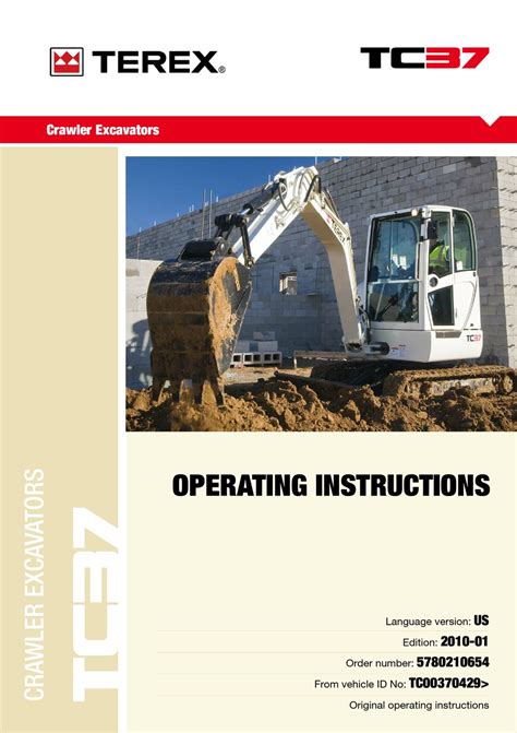 Terex Tc37 Operating Instructions Manual Pdf Download Manualslib