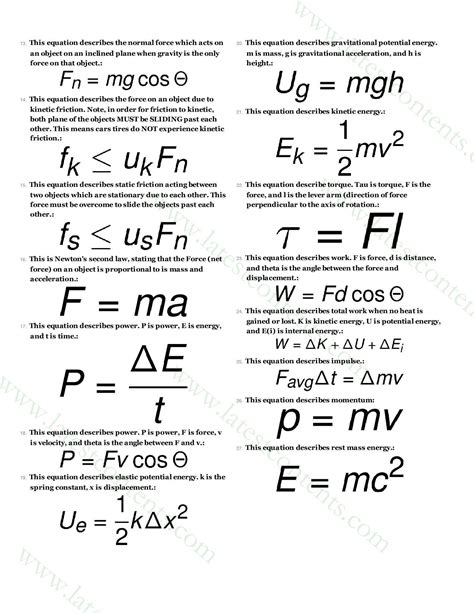 Spice Of Lyfe Physics Equations Friction Force