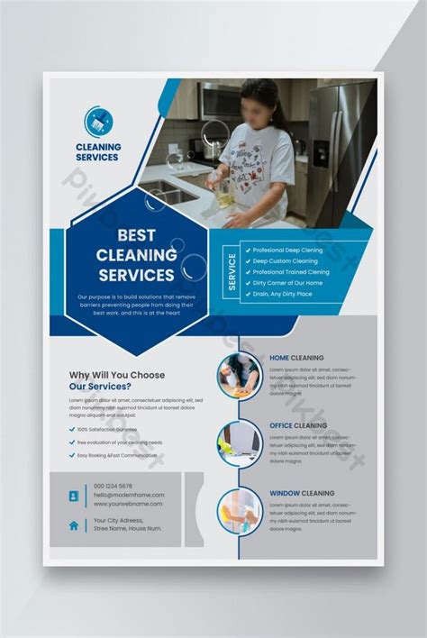 Cleaning Services Flyer Template Design In Vector Ai Free Download